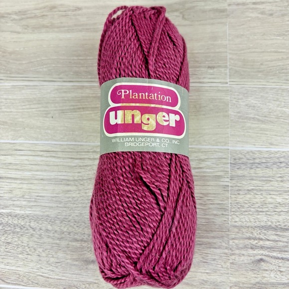 Kay Unger Other - Vtg Unger Plantation Yarn Magenta Raspberry #370 Berry Pink Cotton Discontinued